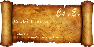 Csató Elvira névjegykártya